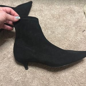 Black Suede Bootie 9.5 nwot